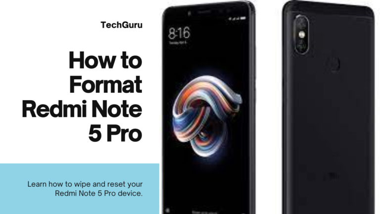 How to Format Redmi Note 5 Pro