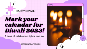 5 days of diwali 2023 date